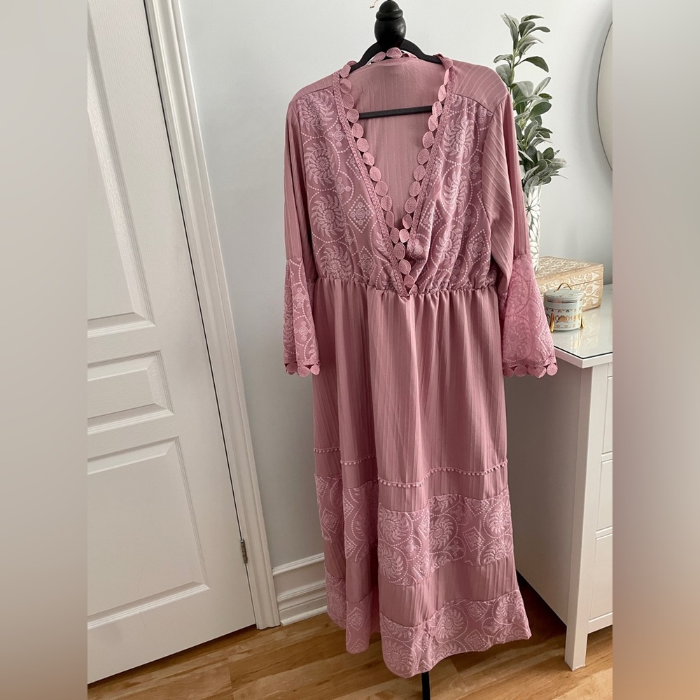 NWOT Unworn Shein Anthropologie - Style Long Sleeve Summer Maxi Dress